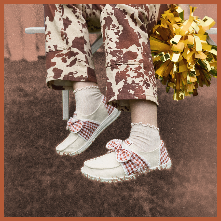 Wendy Bow Texas Longhorns – Wheat/Burnt Orange - Image 2
